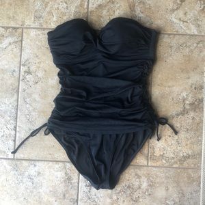 Bandeau black one piece size 36C from VS